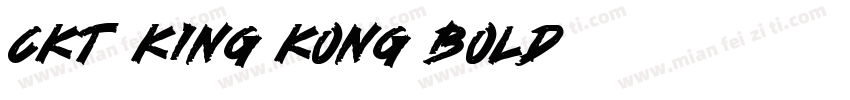 CKT King kong Bold字体转换